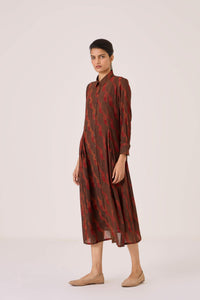 Jini Block Print Shirt Dress