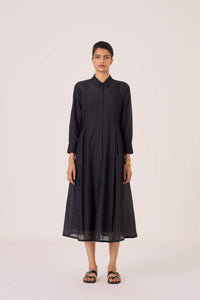 Jini Black Shirt Dress