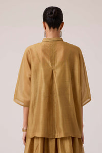 Zuri Yellow Handwoven Top