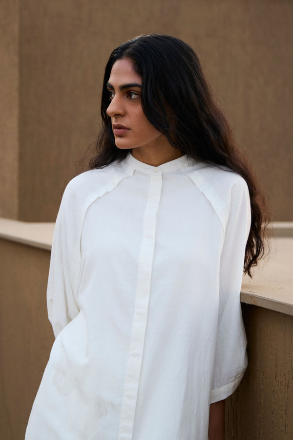 Braboune Handwoven White Co-Ord Set