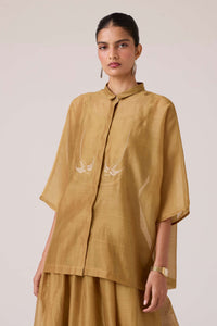 Zuri Yellow Handwoven Top
