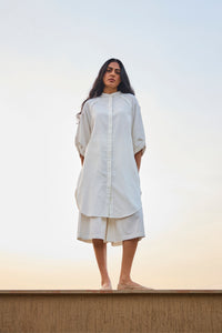 Braboune Handwoven White Co-Ord Set