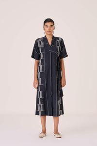 Dilipa Black Button Down Dress
