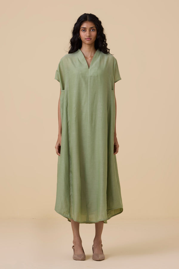 Meer Green Kaftan Dress