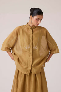 Zuri Yellow Handwoven Top