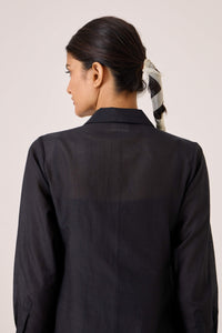 Jini Black Shirt Dress