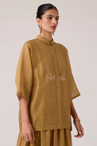Zuri Yellow Handwoven Top