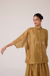 Zuri Yellow Handwoven Top