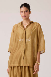 Zuri Yellow Handwoven Top