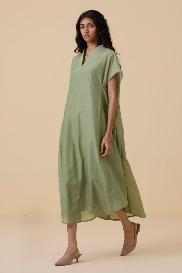 Meer Green Kaftan Dress