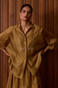 Zuri Yellow Handwoven Top