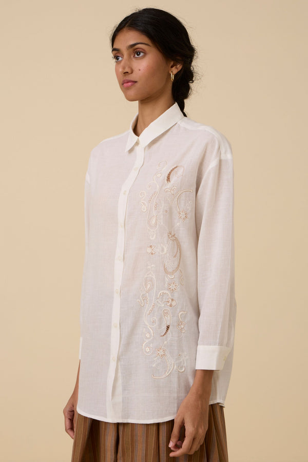 Joyce Embroidered handwoven shirt