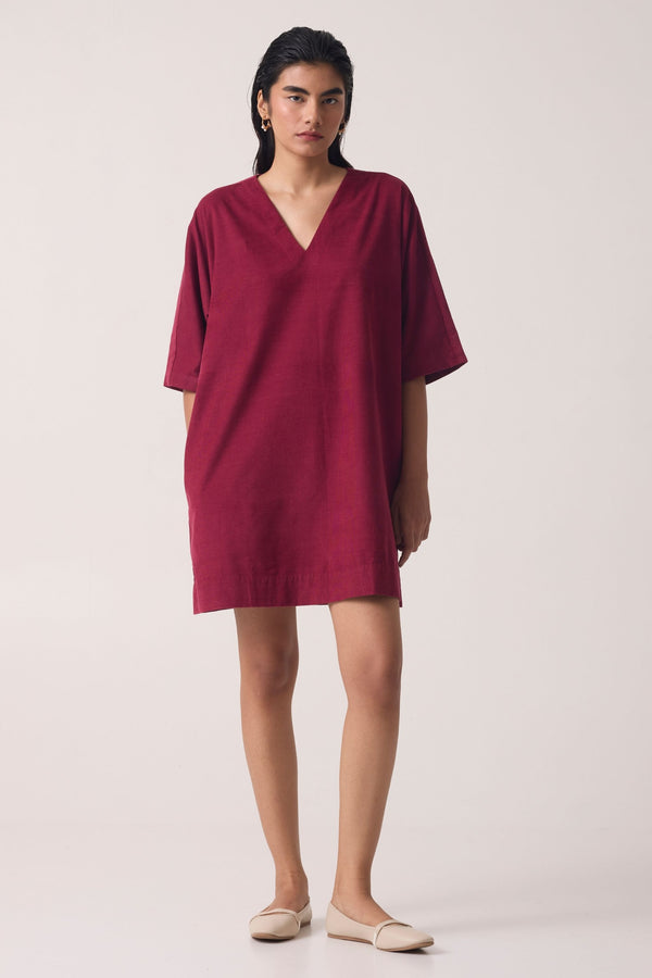 Stad Cherry Corduroy Dress