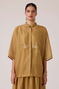 Zuri Yellow Handwoven Top