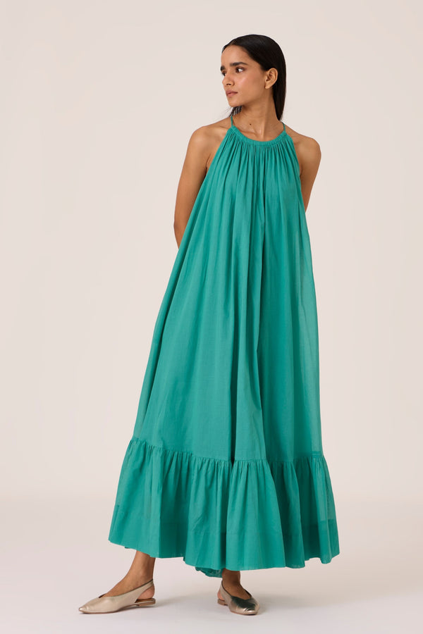 Naiara Cyan Maxi Dress