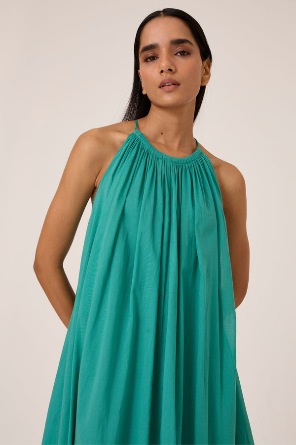 Naiara Cyan Maxi Dress