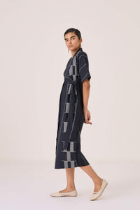 Dilipa Black Button Down Dress