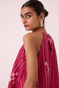 Maarah Rhubarb Ikat Top