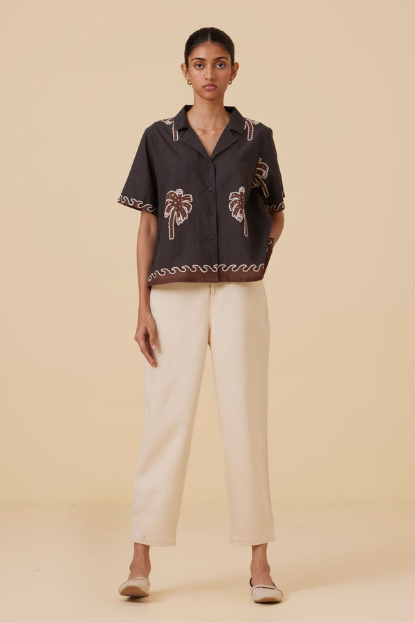 Farin Palm Print Shirt