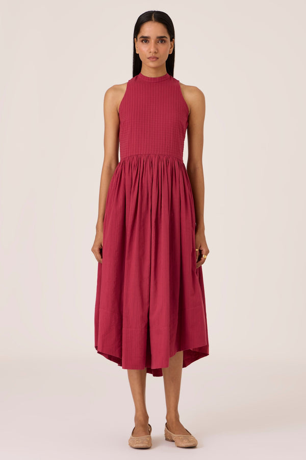 Tehia Berry Cotton Midi Dress