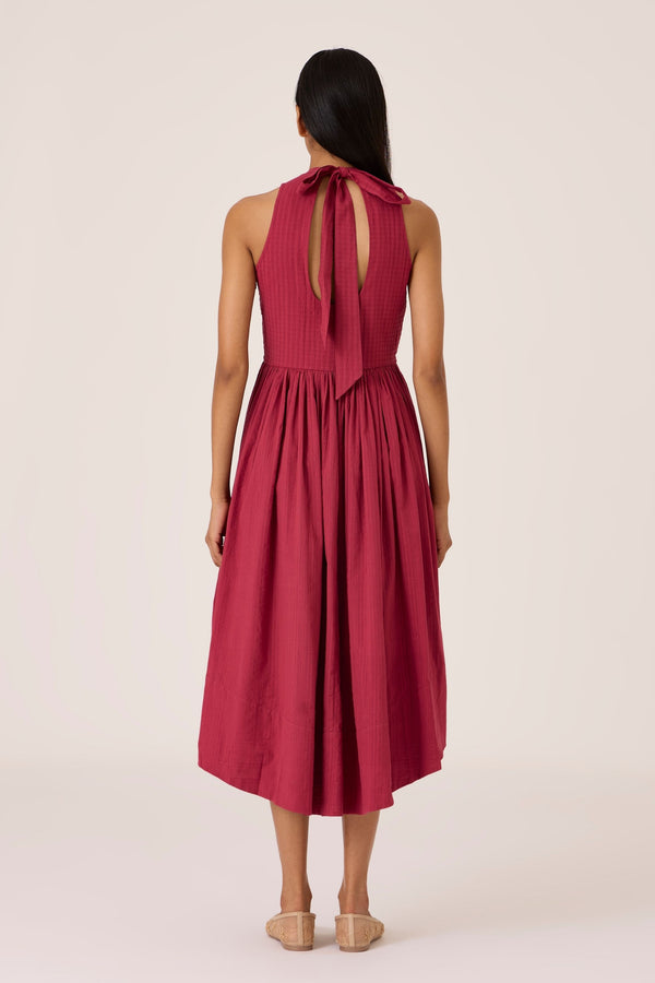 Tehia Berry Cotton Midi Dress