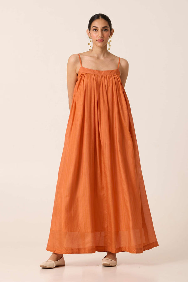 Rabi Orange Maxi Dress