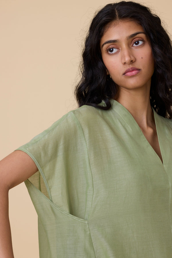 Meer Green Kaftan Dress