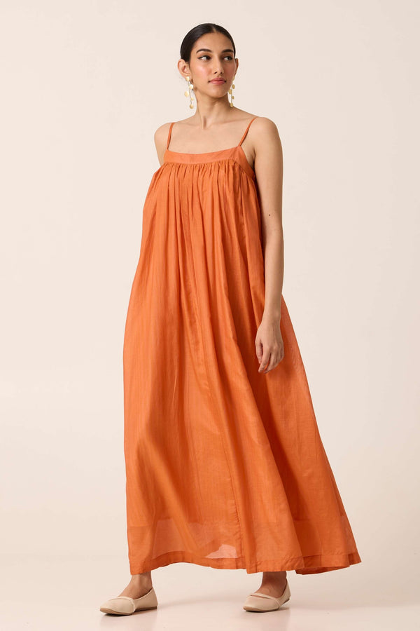 Rabi Orange Maxi Dress