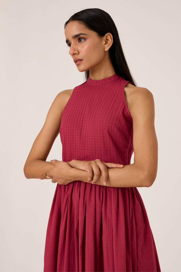 Tehia Berry Cotton Midi Dress