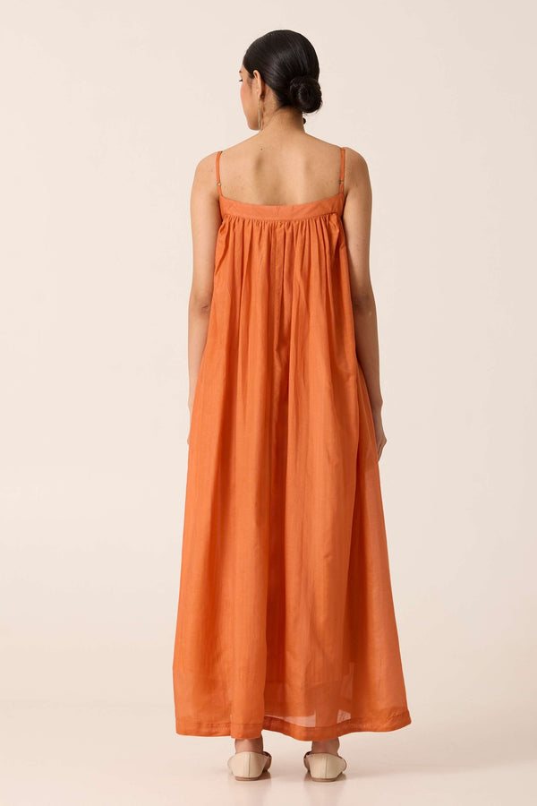 Rabi Orange Maxi Dress