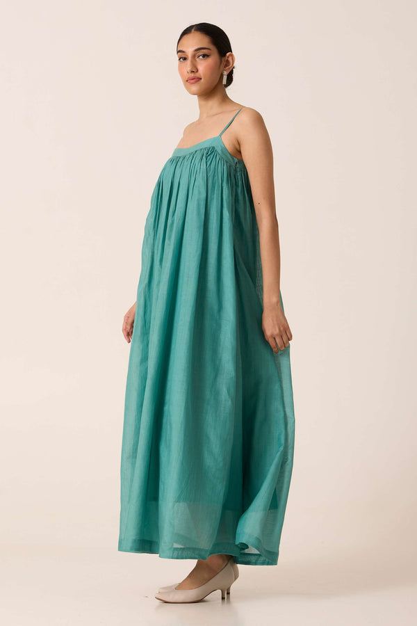 Rabi Cyan Maxi Dress