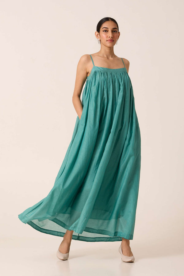 Rabi Cyan Maxi Dress