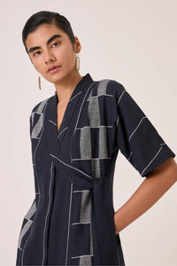 Dilipa Black Button Down Dress