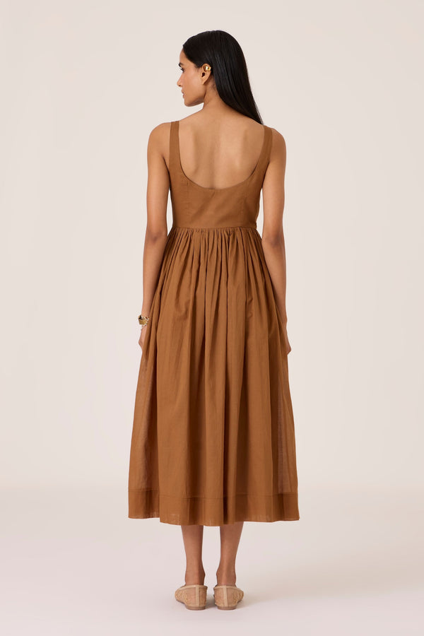 Ari Brown Sleeveless Midi Dress