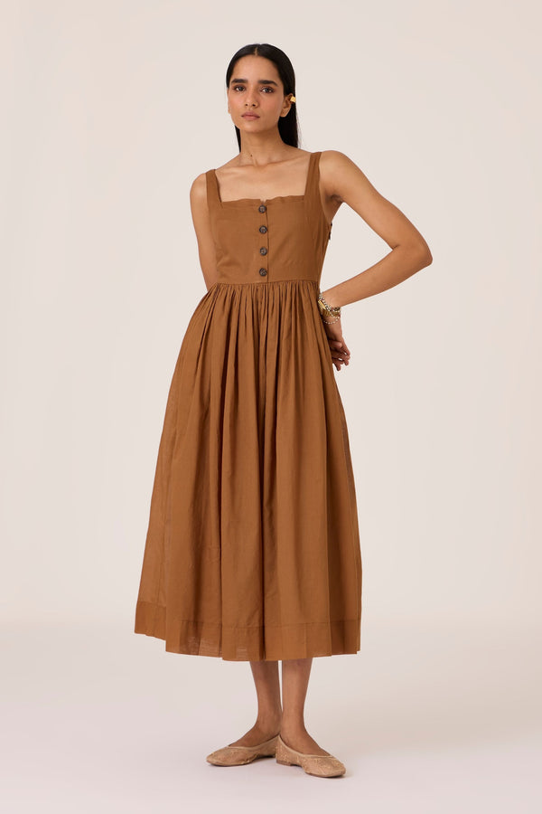 Ari Brown Sleeveless Midi Dress