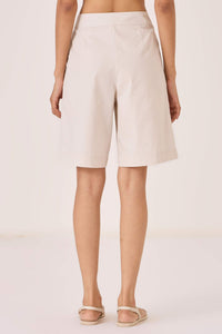 Tswalu Ecru Cotton Shorts