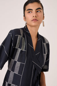 Dilipa Black Button Down Dress