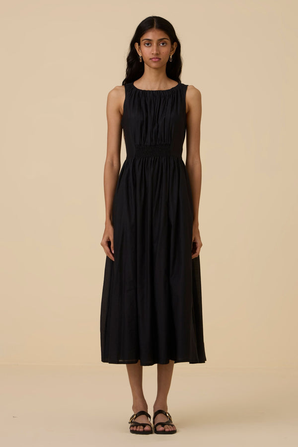 Hafa Black Sleeveless Dress