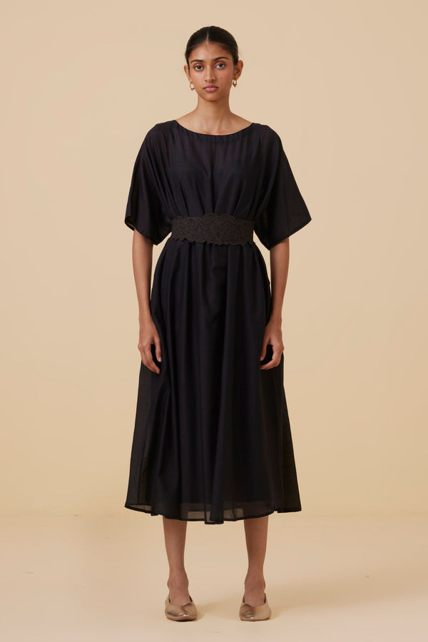 Didda Black Cape Dress