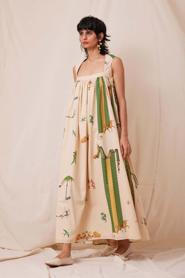 Selma Carnival Print Maxi Dress