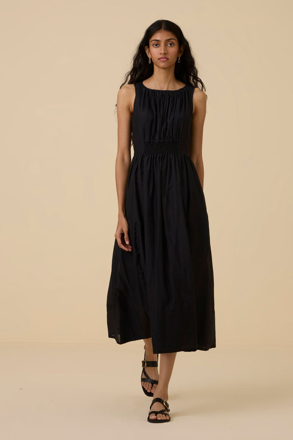 Hafa Black Sleeveless Dress