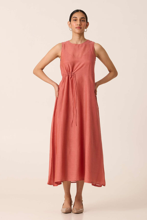 Paash Cotton Silk Midi Dress