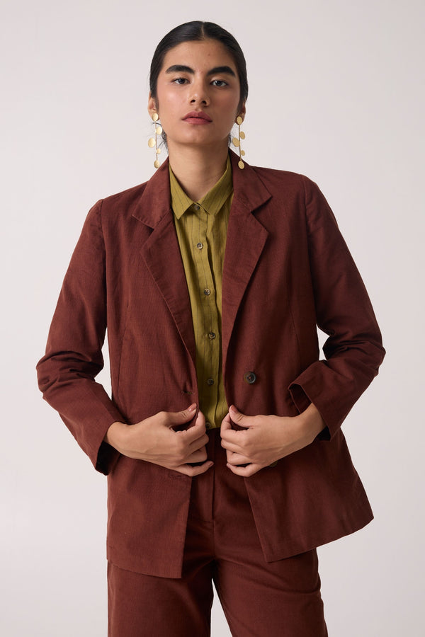 Nellie Brown Corduroy Jacket Set