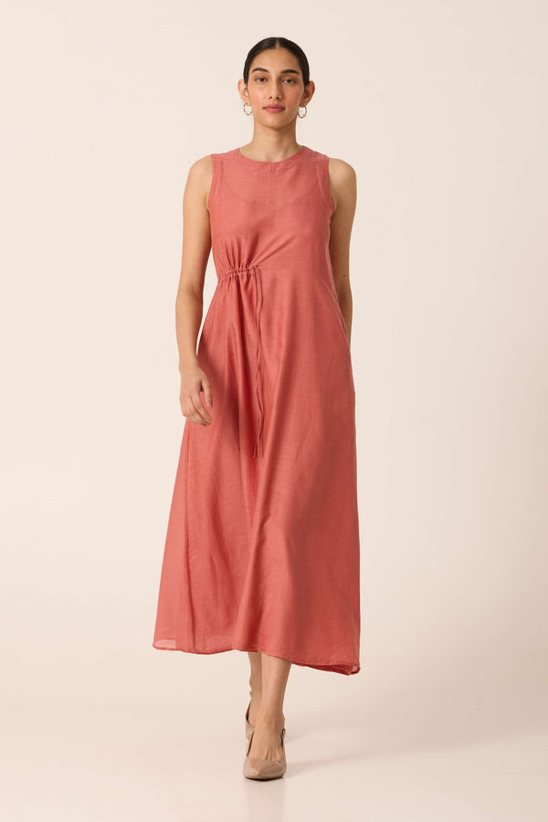 Paash Cotton Silk Midi Dress