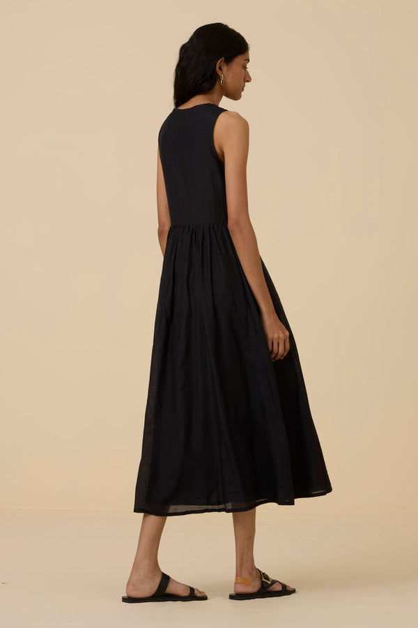 Hafa Black Sleeveless Dress