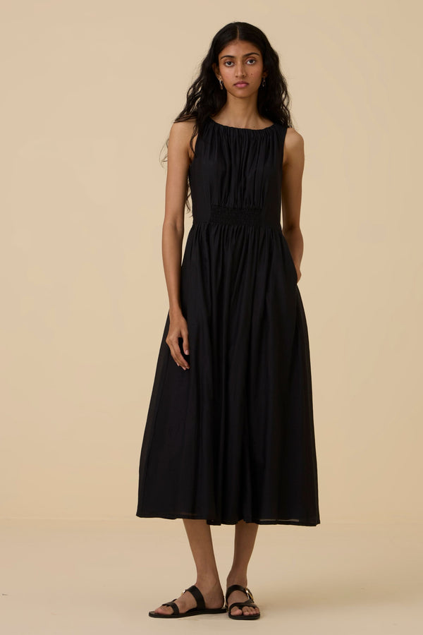 Hafa Black Sleeveless Dress