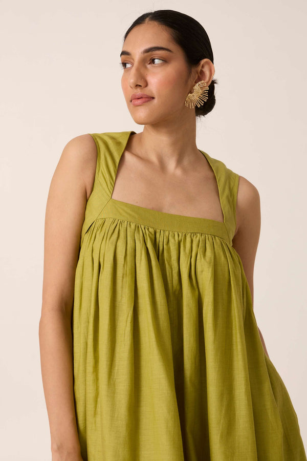 Selma Green Maxi Dress