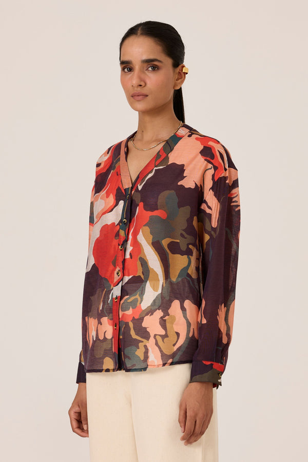 Arwa Rivulet Print Shirt