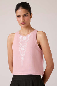 Evora Rose Embroidered Top