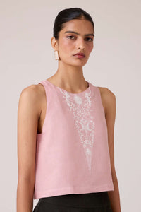 Evora Rose Embroidered Top
